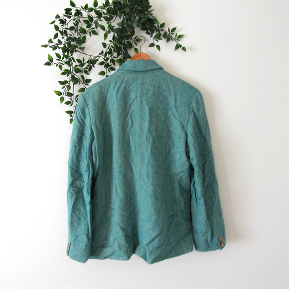 Sundance Women's Green Lined Wool Blend Blazer Style Jacket Size Large - Picture 3 of 4